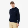 Felpa con cappuccio e zip con striscia con logo Felpa con cappuccio e zip con striscia con logo