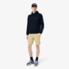 Felpa con cappuccio e zip con striscia con logo Felpa con cappuccio e zip con striscia con logo