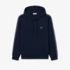 Felpa con cappuccio e zip con striscia con logo Felpa con cappuccio e zip con striscia con logo