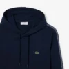 Felpa con cappuccio e zip con striscia con logo Felpa con cappuccio e zip con striscia con logo