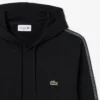 Felpa con cappuccio e zip con striscia con logo Felpa con cappuccio e zip con striscia con logo