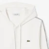 Felpa con cappuccio e zip con striscia con logo Felpa con cappuccio e zip con striscia con logo