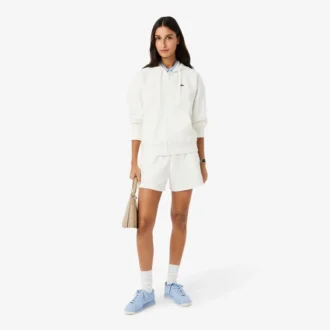 Felpa con cappuccio e zip da donna