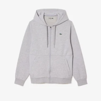 Felpa con cappuccio e zip da uomo