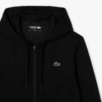 Felpa con cappuccio e zip da uomo