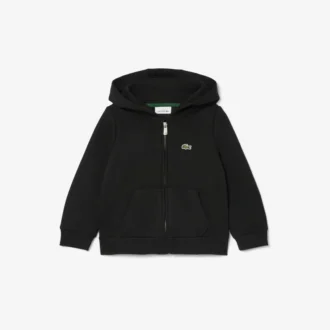 Felpa con cappuccio in pile con zip per bambini