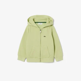 Felpa con cappuccio in pile con zip per bambini