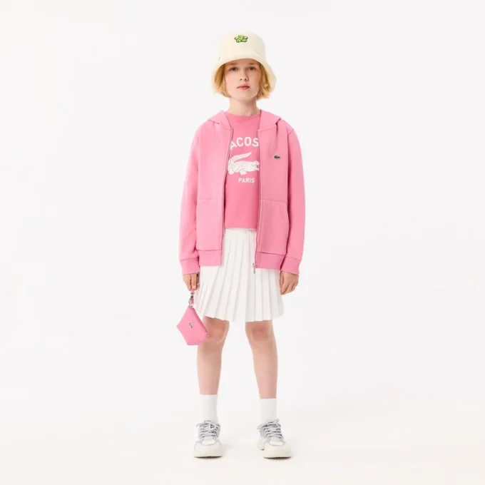 Felpa con cappuccio in pile con zip per bambini Felpa con cappuccio in pile con zip per bambini