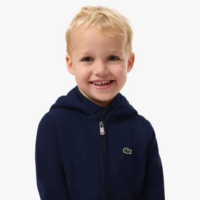 Felpa con cappuccio in pile con zip per bambini Felpa con cappuccio in pile con zip per bambini