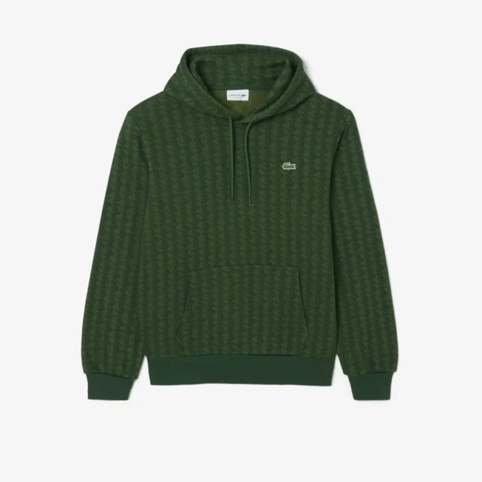 Felpa con cappuccio in pile Monogram da uomo