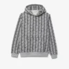 Felpa con cappuccio in pile Monogram da uomo