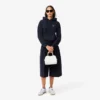 Felpa con cappuccio in piqué dalla vestibilità comoda da donna Felpa con cappuccio in piqué dalla vestibilità comoda da donna