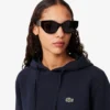 Felpa con cappuccio in piqué dalla vestibilità comoda da donna Felpa con cappuccio in piqué dalla vestibilità comoda da donna