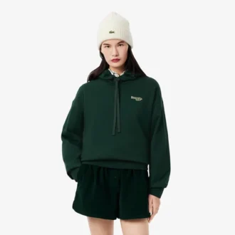 Felpa con cappuccio oversize da donna con logo