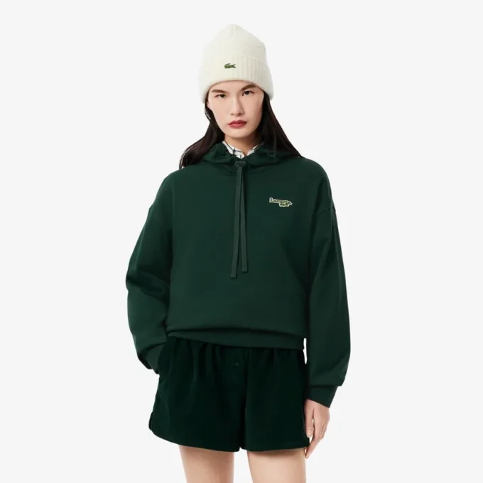 Felpa con cappuccio oversize da donna con logo Felpa con cappuccio oversize da donna con logo