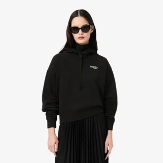 Felpa con cappuccio oversize da donna con logo