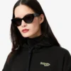 Felpa con cappuccio oversize da donna con logo Felpa con cappuccio oversize da donna con logo