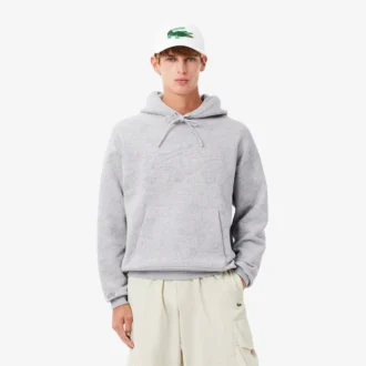 Felpa con cappuccio stampata da uomo dalla vestibilità comoda