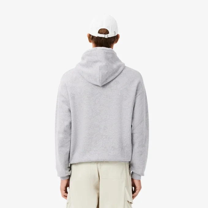 Felpa con cappuccio stampata da uomo dalla vestibilità comoda Felpa con cappuccio stampata da uomo dalla vestibilità comoda