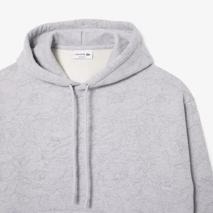 Felpa con cappuccio stampata da uomo dalla vestibilità comoda Felpa con cappuccio stampata da uomo dalla vestibilità comoda