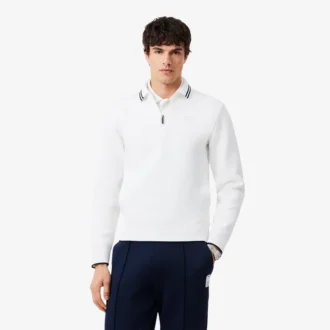 Felpa con colletto polo Tennis Heritage e zip