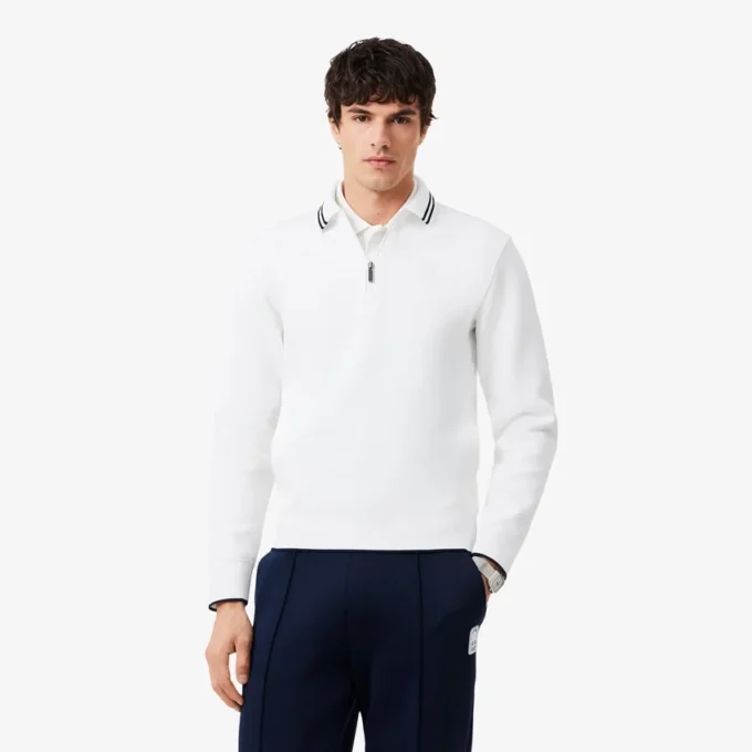 Felpa con colletto polo Tennis Heritage e zip Felpa con colletto polo Tennis Heritage e zip