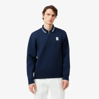 Felpa con colletto polo Tennis Heritage e zip Felpa con colletto polo Tennis Heritage e zip