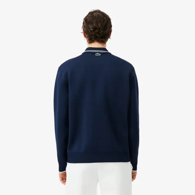 Felpa con colletto polo Tennis Heritage e zip Felpa con colletto polo Tennis Heritage e zip