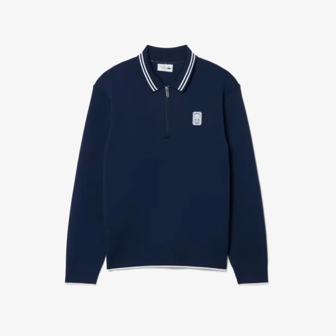 Felpa con colletto polo Tennis Heritage e zip Felpa con colletto polo Tennis Heritage e zip