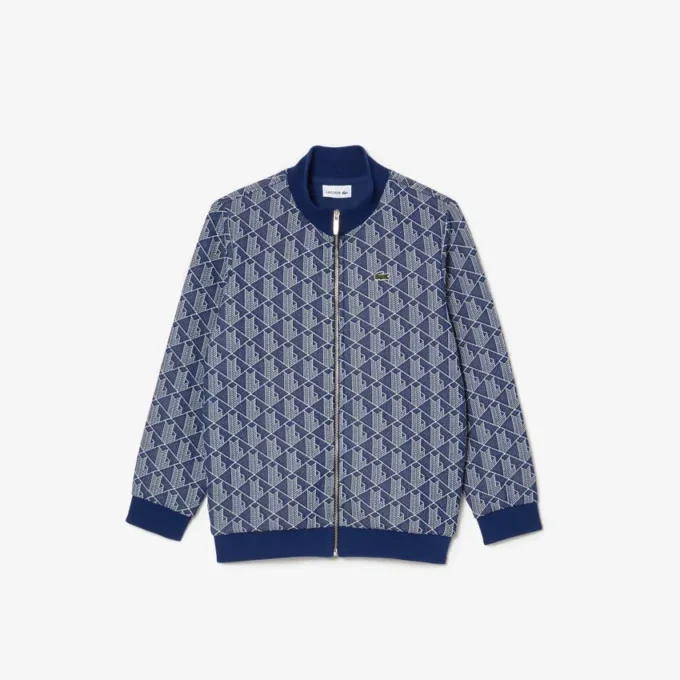 Felpa con zip a collo alto Paris Monogram per bambino Felpa con zip a collo alto Paris Monogram per bambino