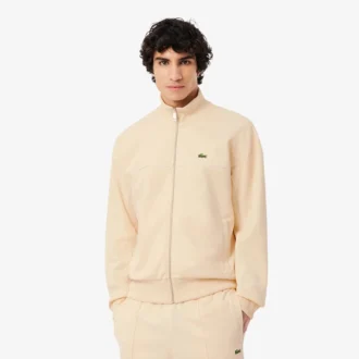 Felpa con zip e dettagli decorativi