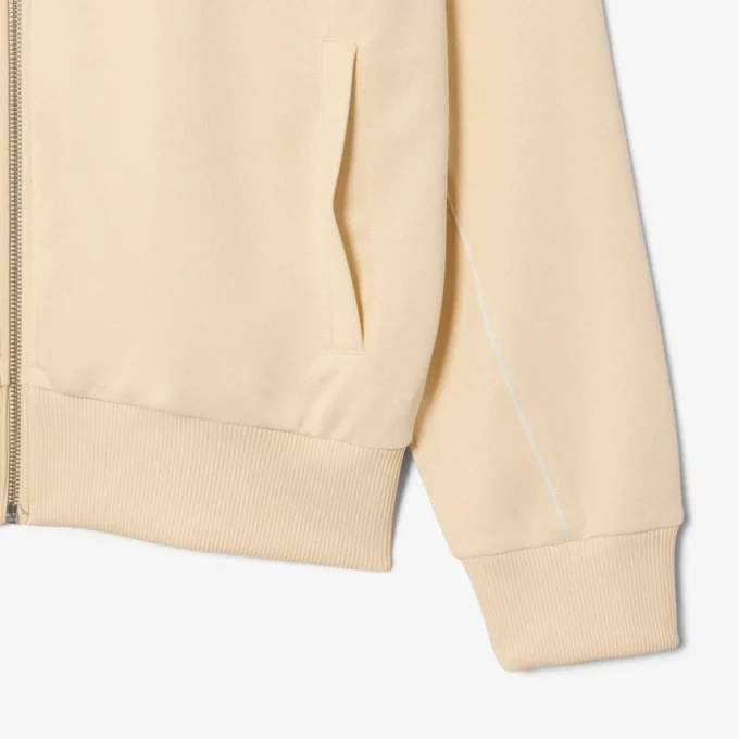 Felpa con zip e dettagli decorativi