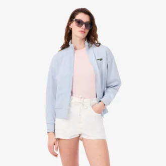 Felpa con zip e logo, vestibilità comoda Felpa con zip e logo, vestibilità comoda