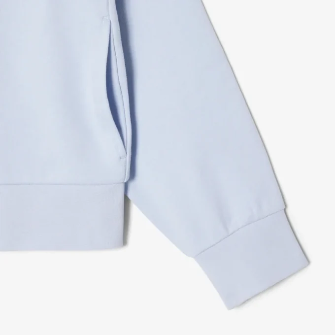 Felpa con zip e logo, vestibilità comoda Felpa con zip e logo, vestibilità comoda