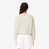 Felpa da donna in cotone con logo in rilievo Felpa da donna in cotone con logo in rilievo