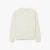 Felpa da donna in cotone con logo in rilievo Felpa da donna in cotone con logo in rilievo