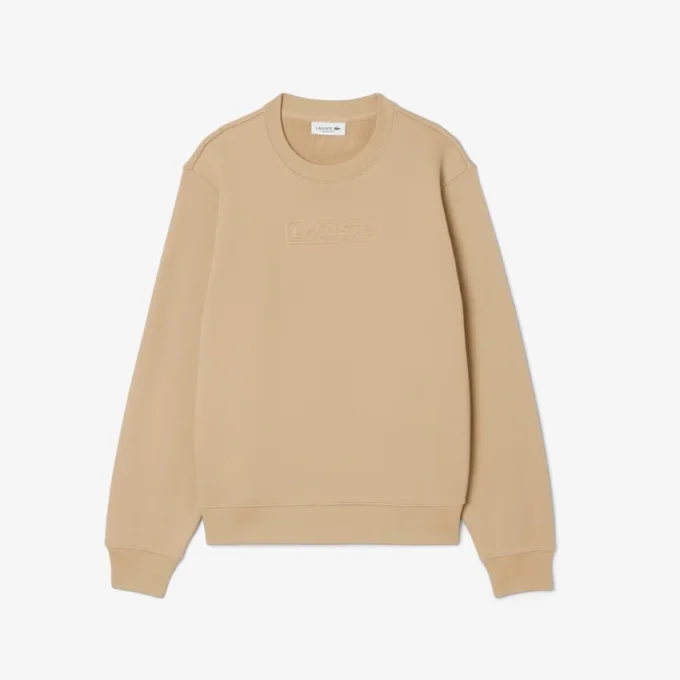Felpa da donna in cotone con logo in rilievo Felpa da donna in cotone con logo in rilievo
