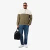 Felpa da tennis da uomo con zip e blocchi di colore Felpa da tennis da uomo con zip e blocchi di colore
