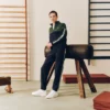 Felpa da tennis da uomo con zip e blocchi di colore Felpa da tennis da uomo con zip e blocchi di colore