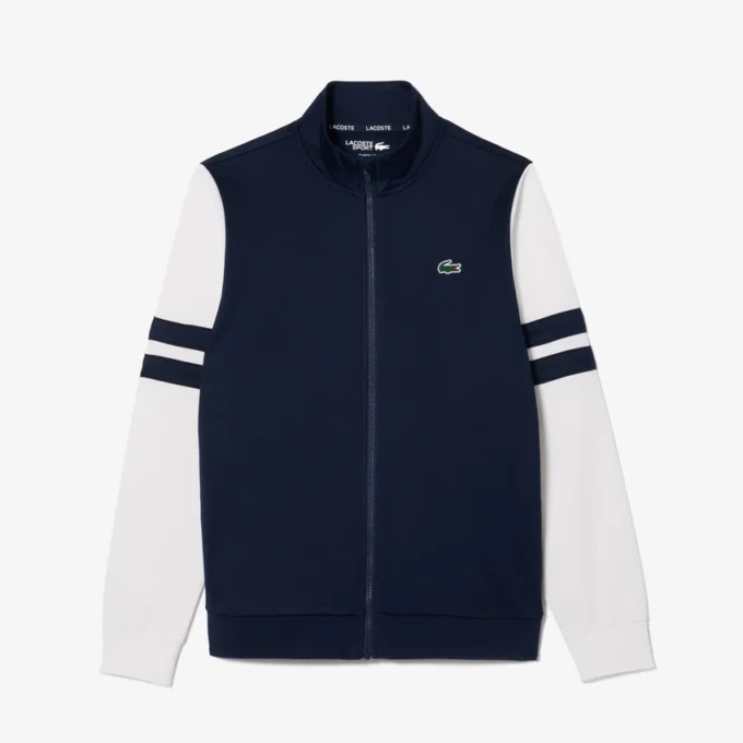 Felpa da tennis elasticizzata con zip da uomo Felpa da tennis elasticizzata con zip da uomo