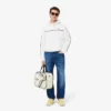 Felpa da uomo con logo e strisce, vestibilità classica Felpa da uomo con logo e strisce, vestibilità classica