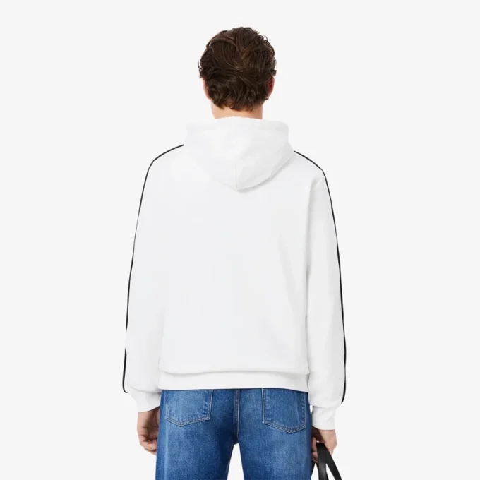Felpa da uomo con logo e strisce, vestibilità classica Felpa da uomo con logo e strisce, vestibilità classica