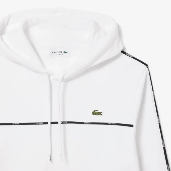 Felpa da uomo con logo e strisce, vestibilità classica Felpa da uomo con logo e strisce, vestibilità classica