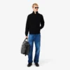 Felpa da uomo con zip in jersey double face Felpa da uomo con zip in jersey double face