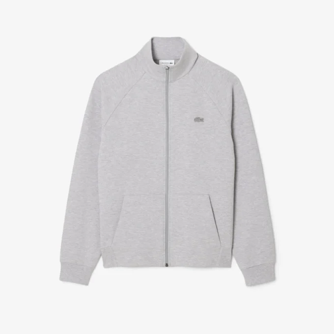 Felpa da uomo con zip in jersey double face Felpa da uomo con zip in jersey double face