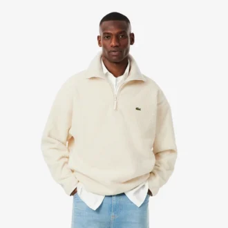 Felpa da uomo in pile polare con zip