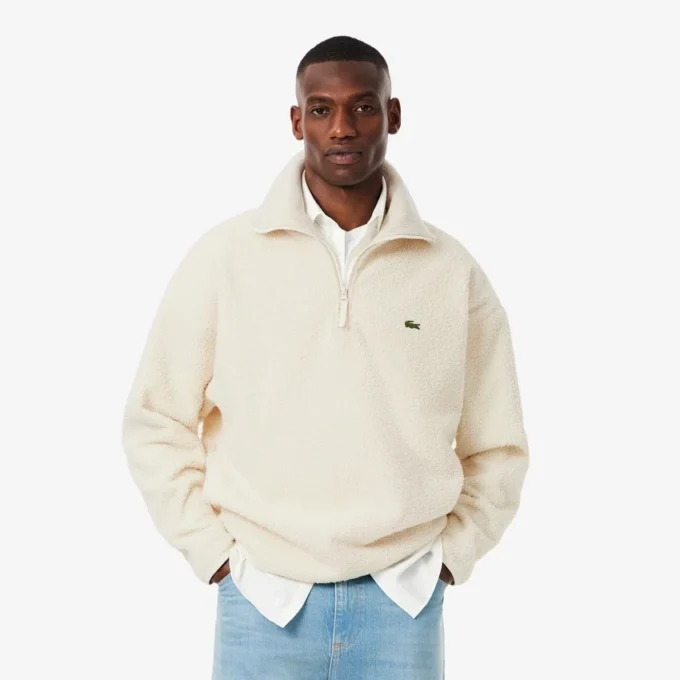 Felpa da uomo in pile polare con zip Felpa da uomo in pile polare con zip
