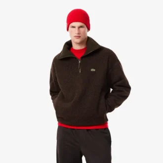 Felpa da uomo in pile polare con zip