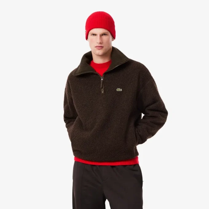Felpa da uomo in pile polare con zip Felpa da uomo in pile polare con zip