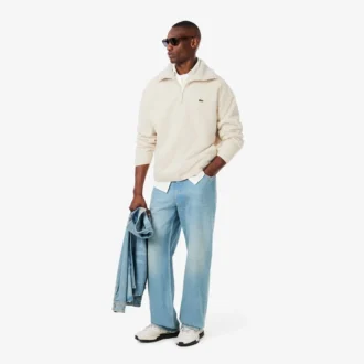 Felpa da uomo in pile polare con zip
